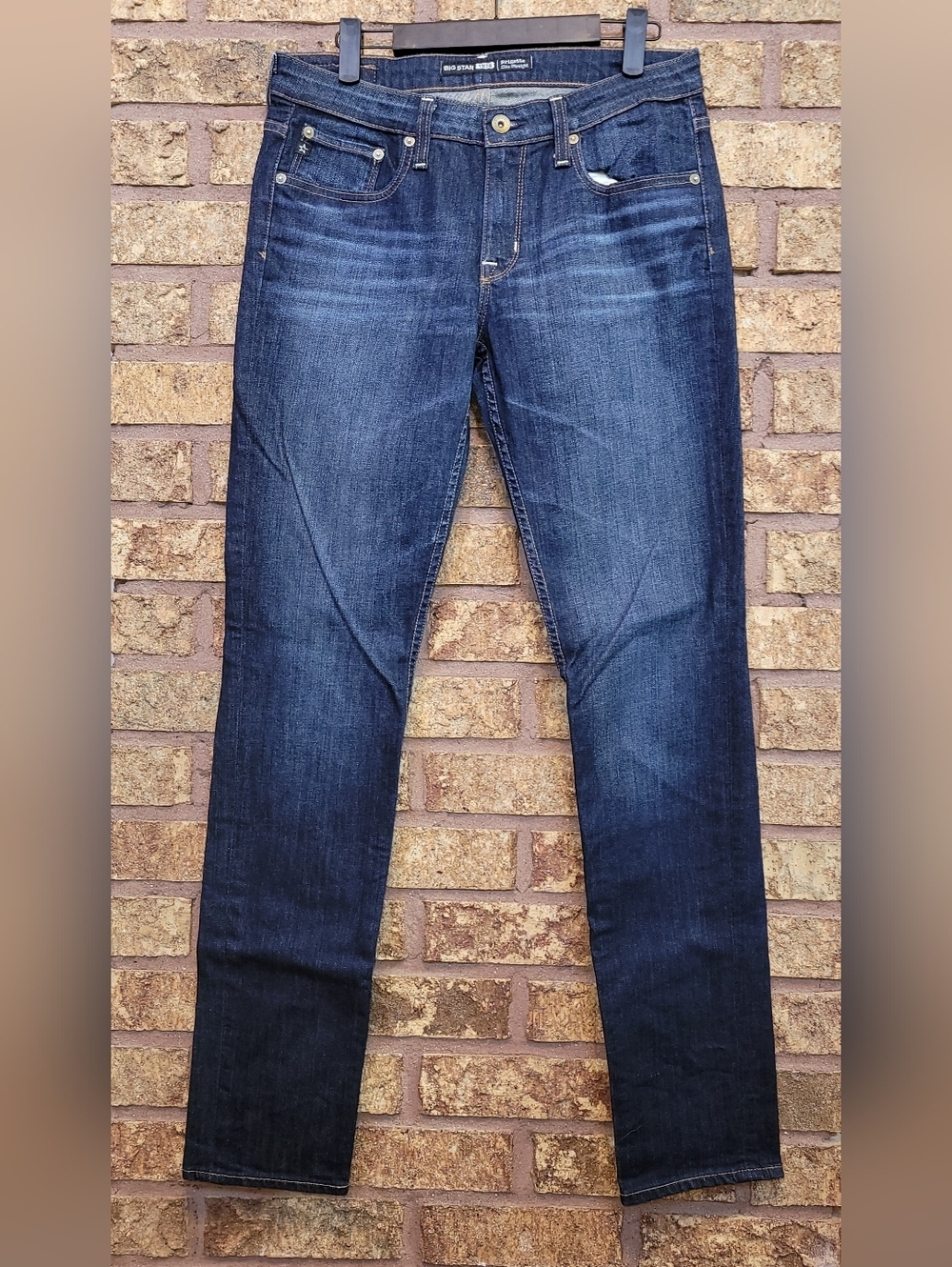 Big Star Bridgette Slim Straight Denim Jeans Size 29 R Cotton Stretch